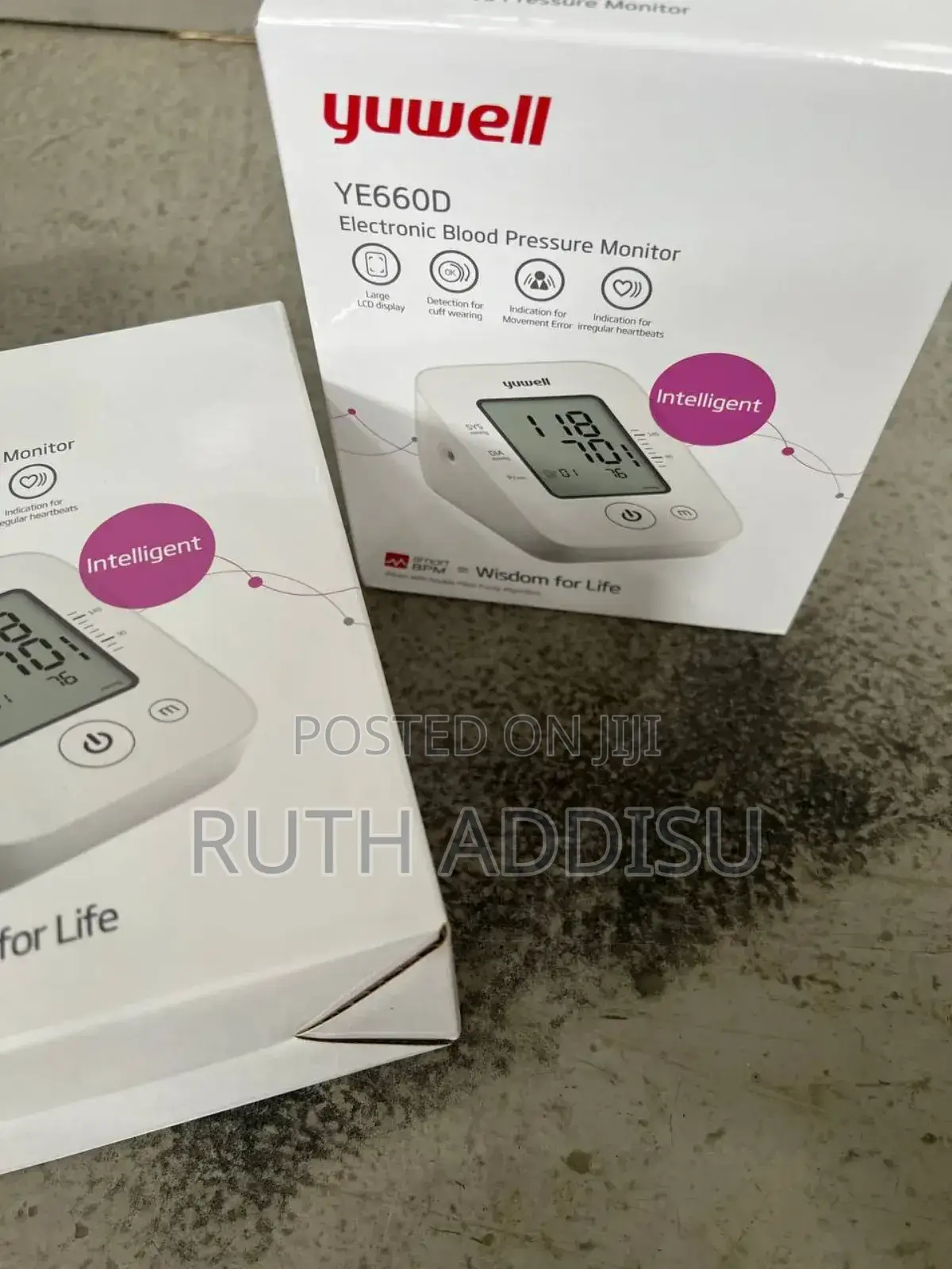 Yuwell Ye660d Is an Automati Blood Pressuer Monitor