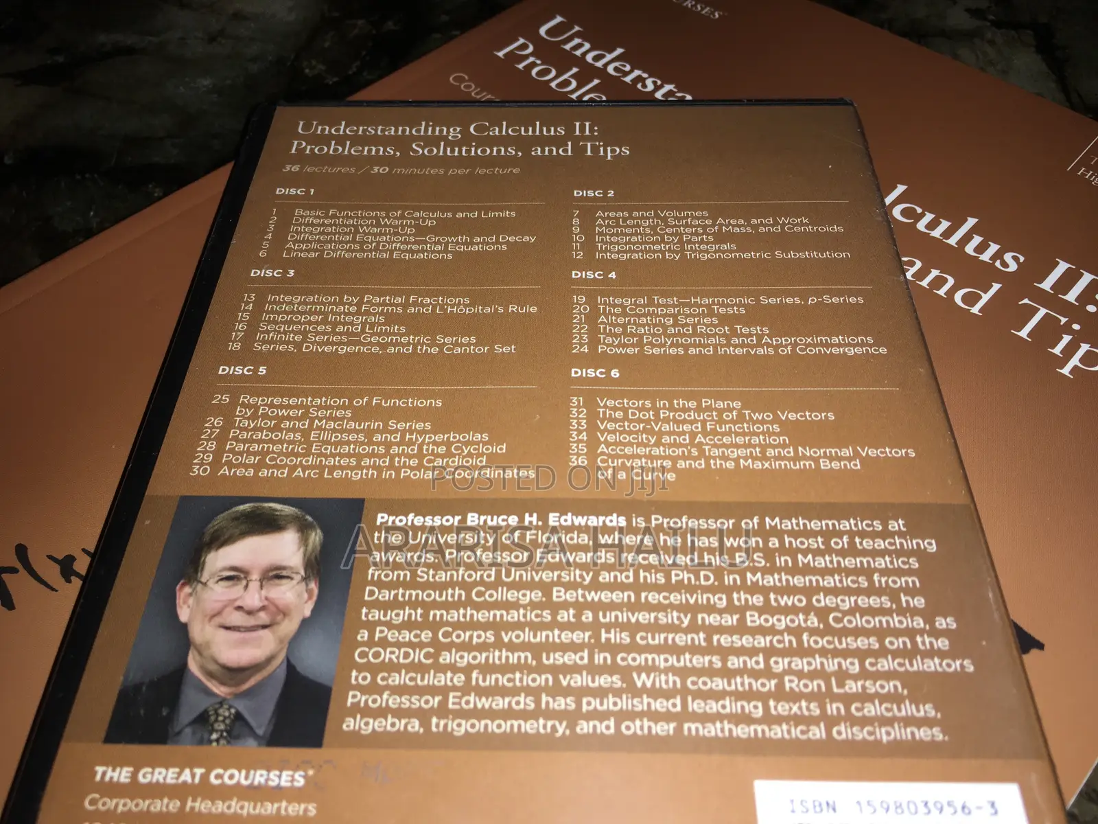 Understanding Calculus 2 -DVD and Book -Hard Copy and PDF