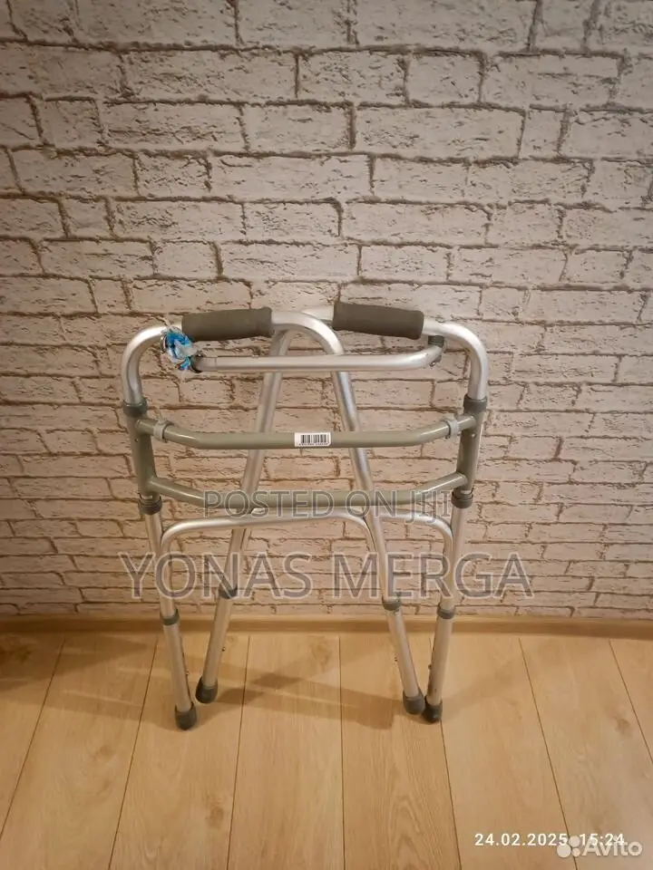 Walker፹痰ወከርeasy Push-Button for Folding Grey + Sliver Color