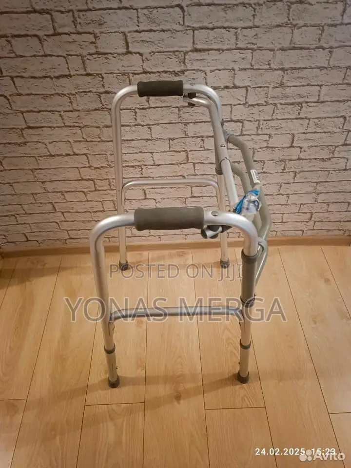 Walker፹痰ወከርeasy Push-Button for Folding Grey + Sliver Color