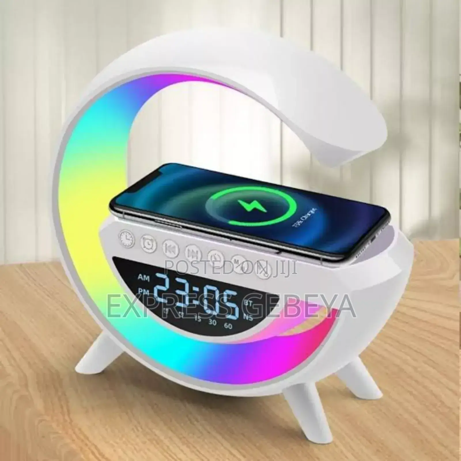 Led Wireless Charging Speaker With Bluetooth Speaker