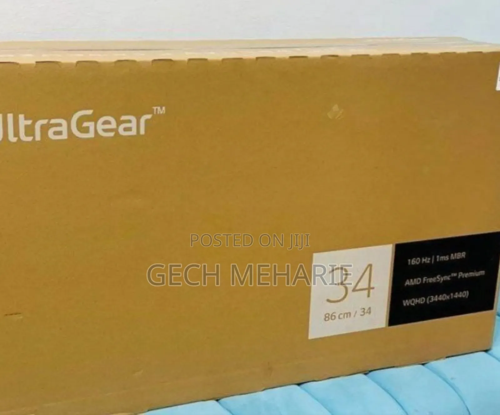 Lg Gaming Monitor 34" Curved QHD (3440 X 1440