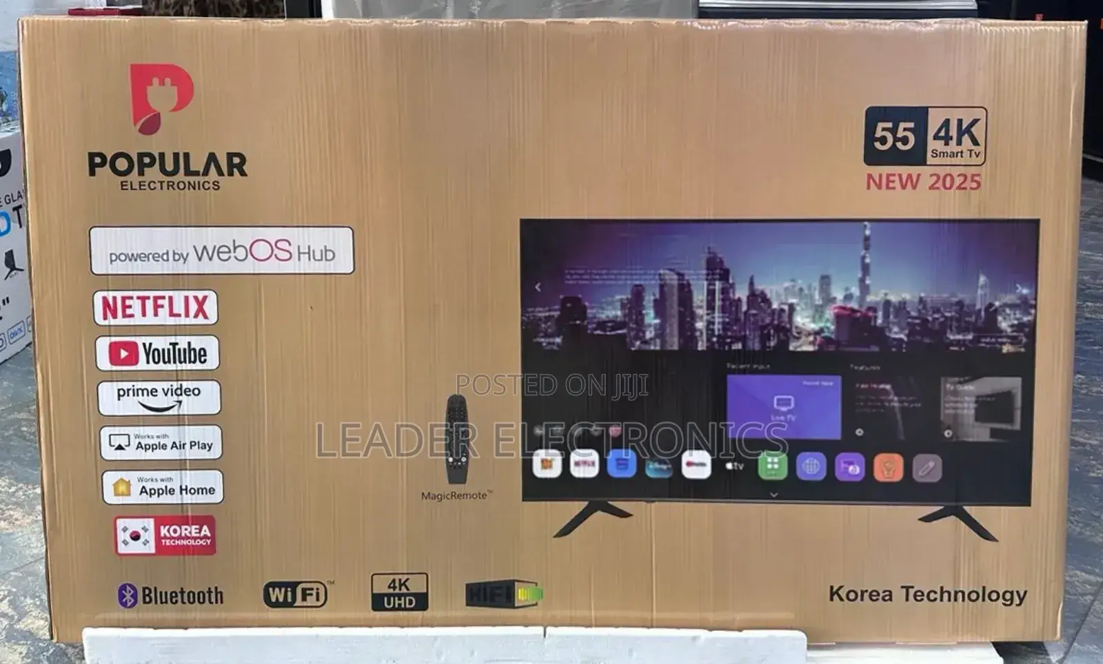 Popular Tv 55" Webos Hub 2025 Korea Technology