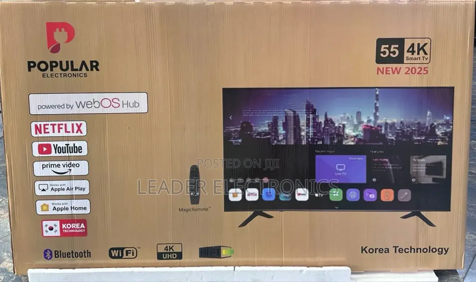 Popular Tv 55" Webos Hub 2025 Korea Technology