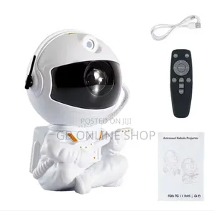 Astronaut-Shaped 360-Degree Projection Lamp.
