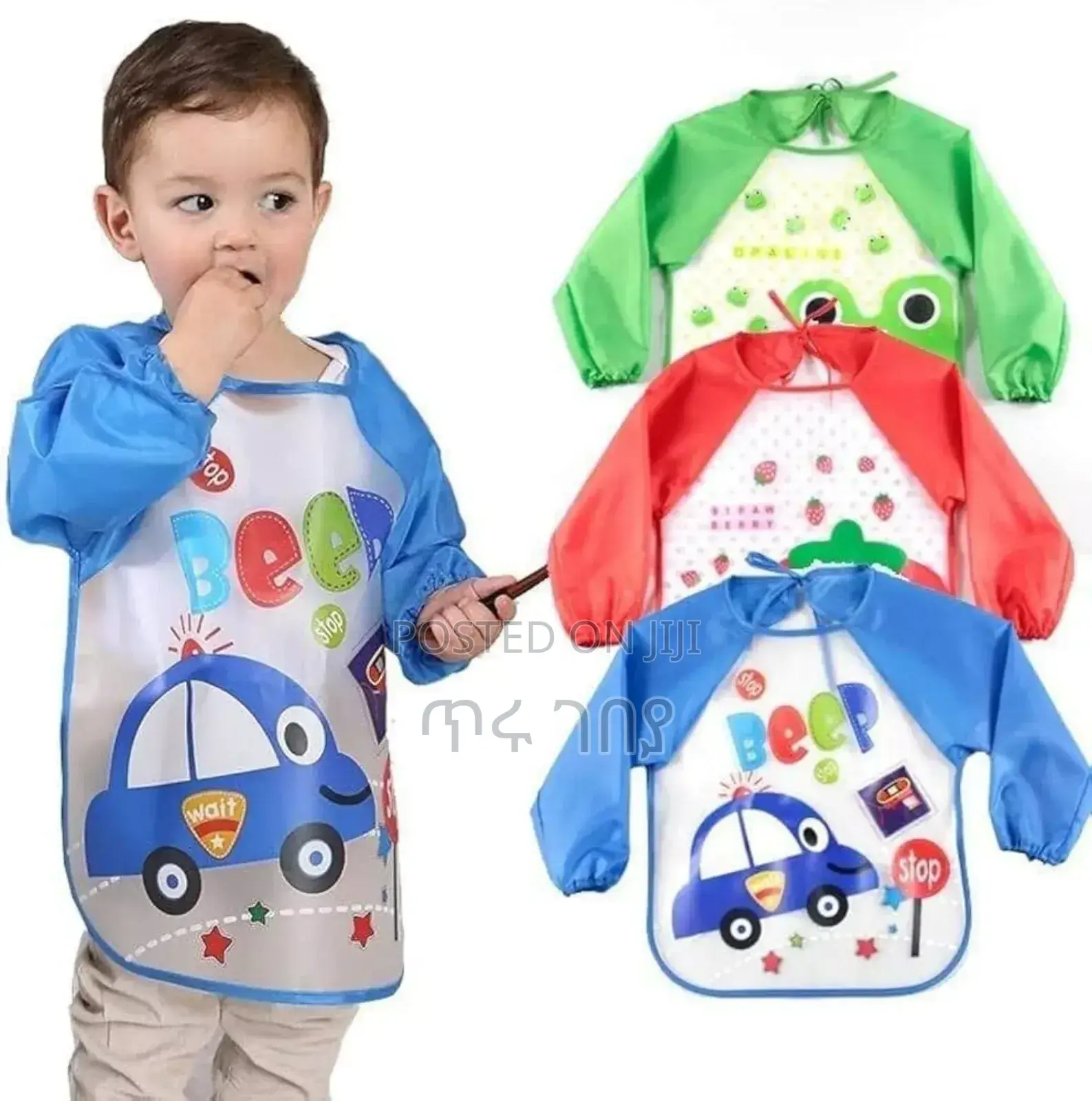 Waterproof Washable Long-Sleeve Baby Bibs