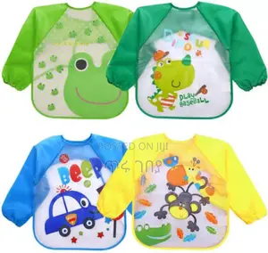 Waterproof Washable Long-Sleeve Baby Bibs
