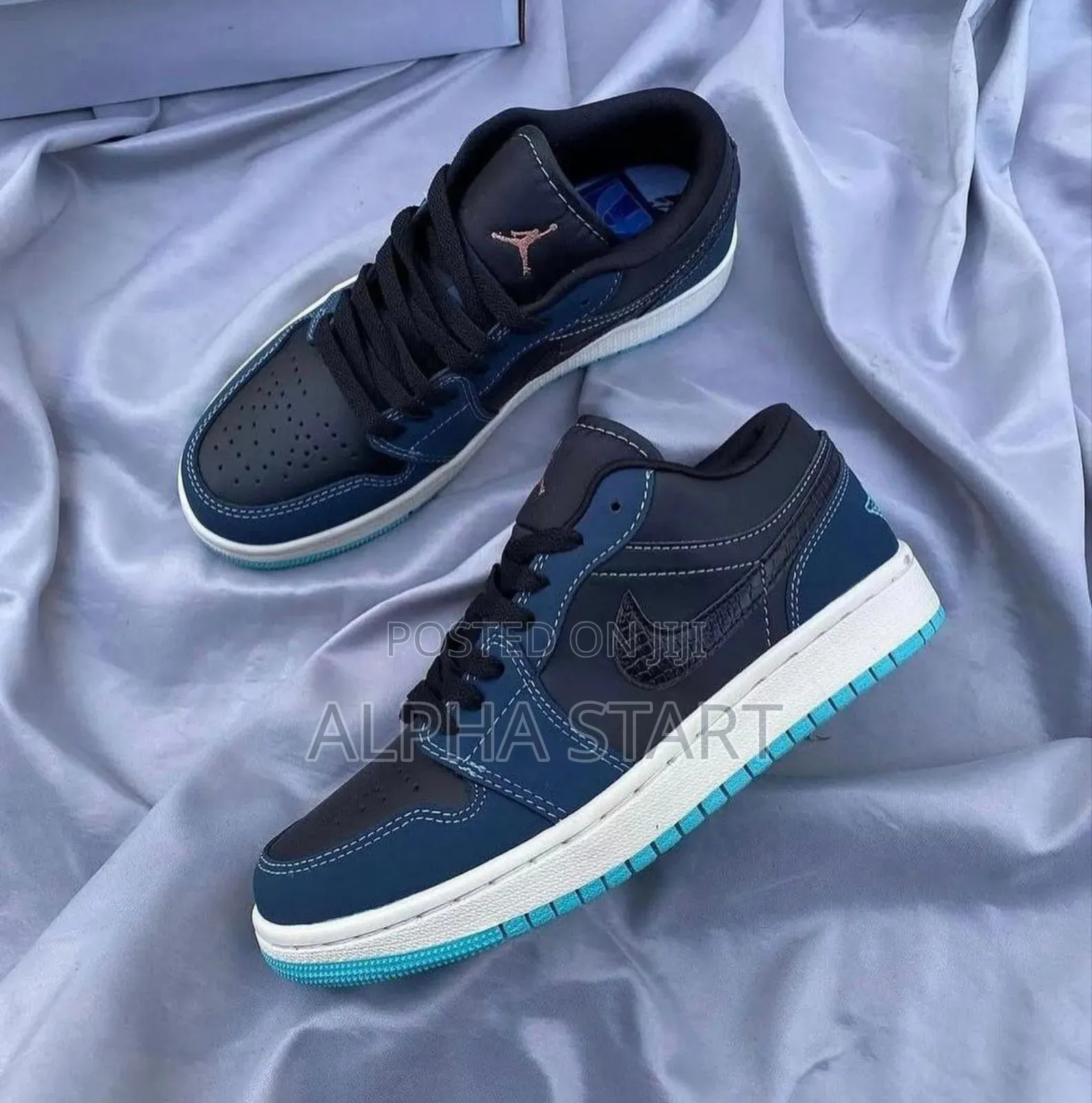 Nike Air Jordan 1 Low #Obsidia Navy Blue" Shoes for Men's