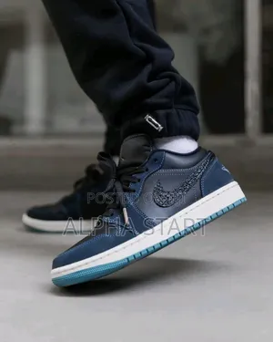 Nike Air Jordan 1 Low #Obsidia Navy Blue" Shoes for Men's