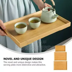 Bamboo Pallet Food Tray 3 PCS