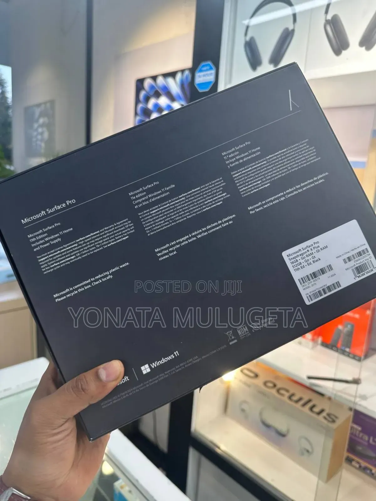 New Laptop Microsoft Surface Pro 16GB SSD 512GB