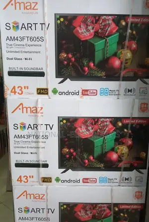 Amaz Tv 43"Inch Tv Smart Abdroid Tv Amaz