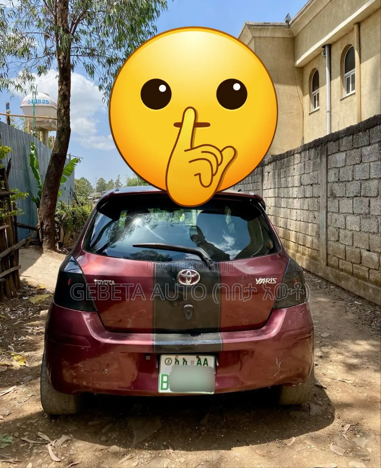 Toyota Yaris 2010 Burgundy