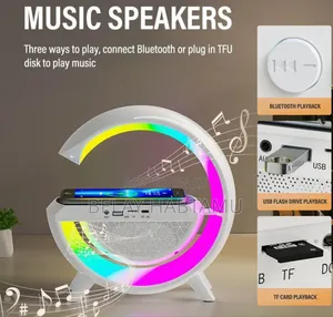 Photo - Led Wireless Charging Speaker With Bluetooth Speaker