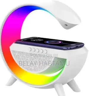 Led Wireless Charging Speaker With Bluetooth Speaker