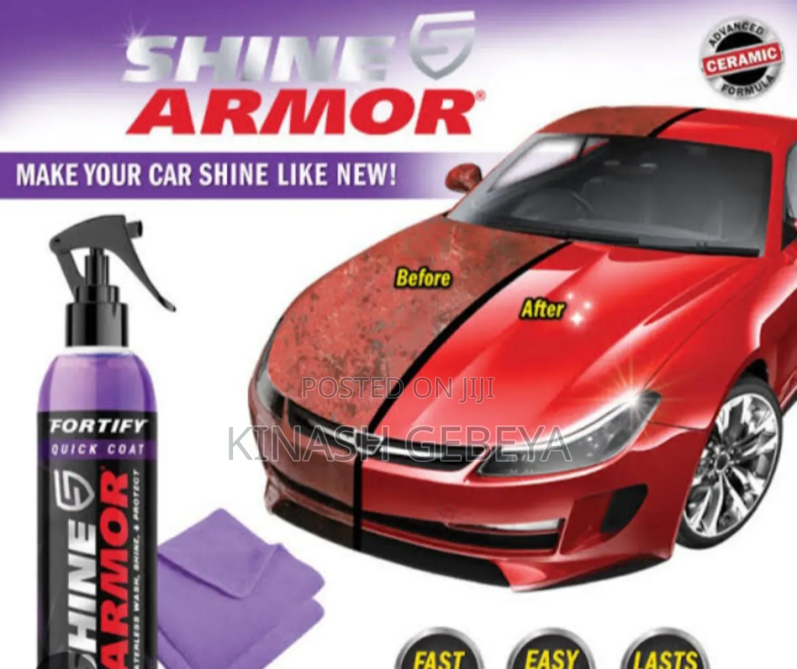 Shine Armor Car Ceramic Coating Spray(ለመኪናዎ ውበት)