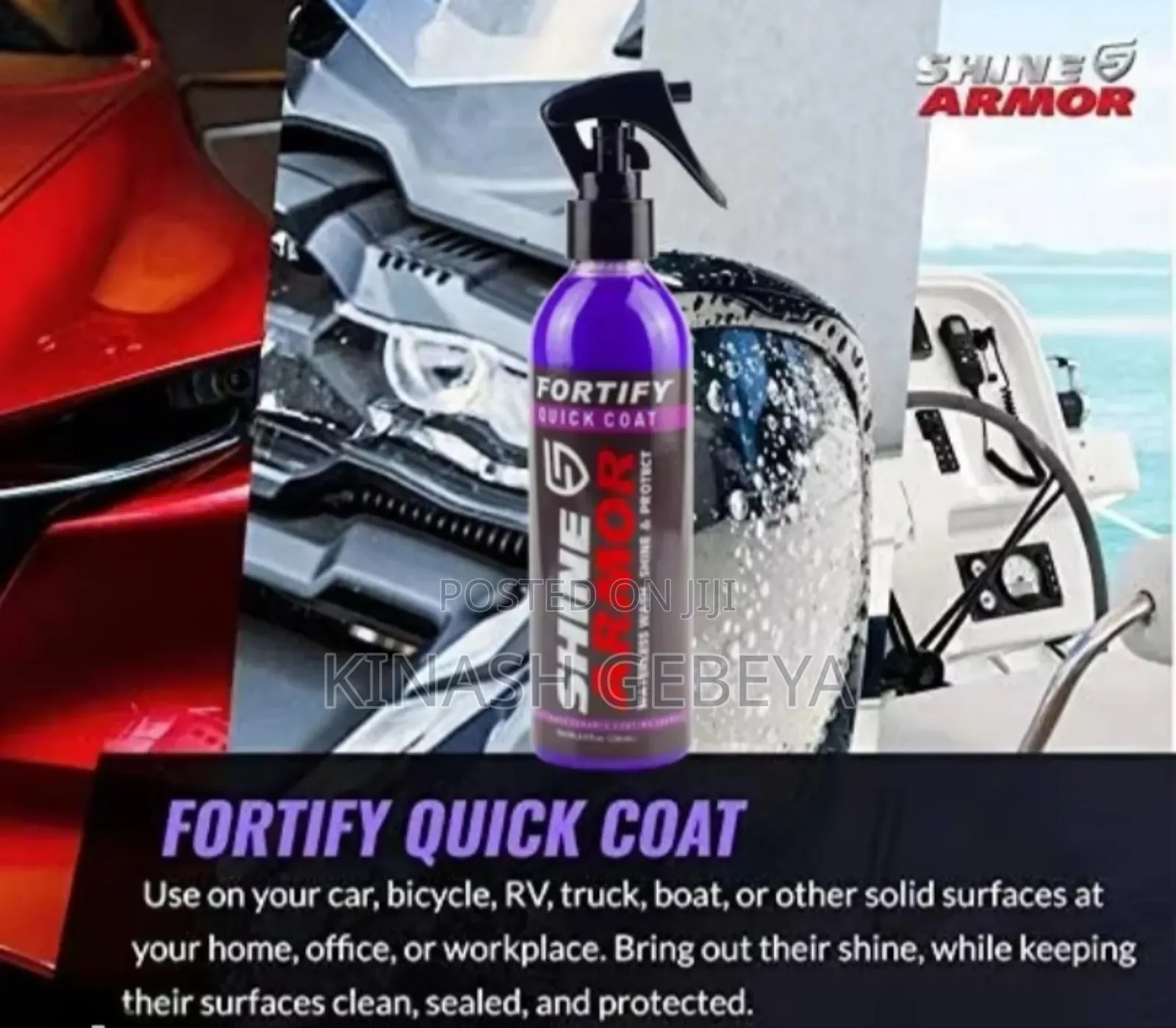 Shine Armor Car Ceramic Coating Spray(ለመኪናዎ ውበት)