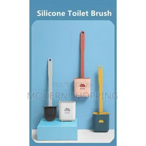 Silicone Toilet Cleaning Brush With Holder