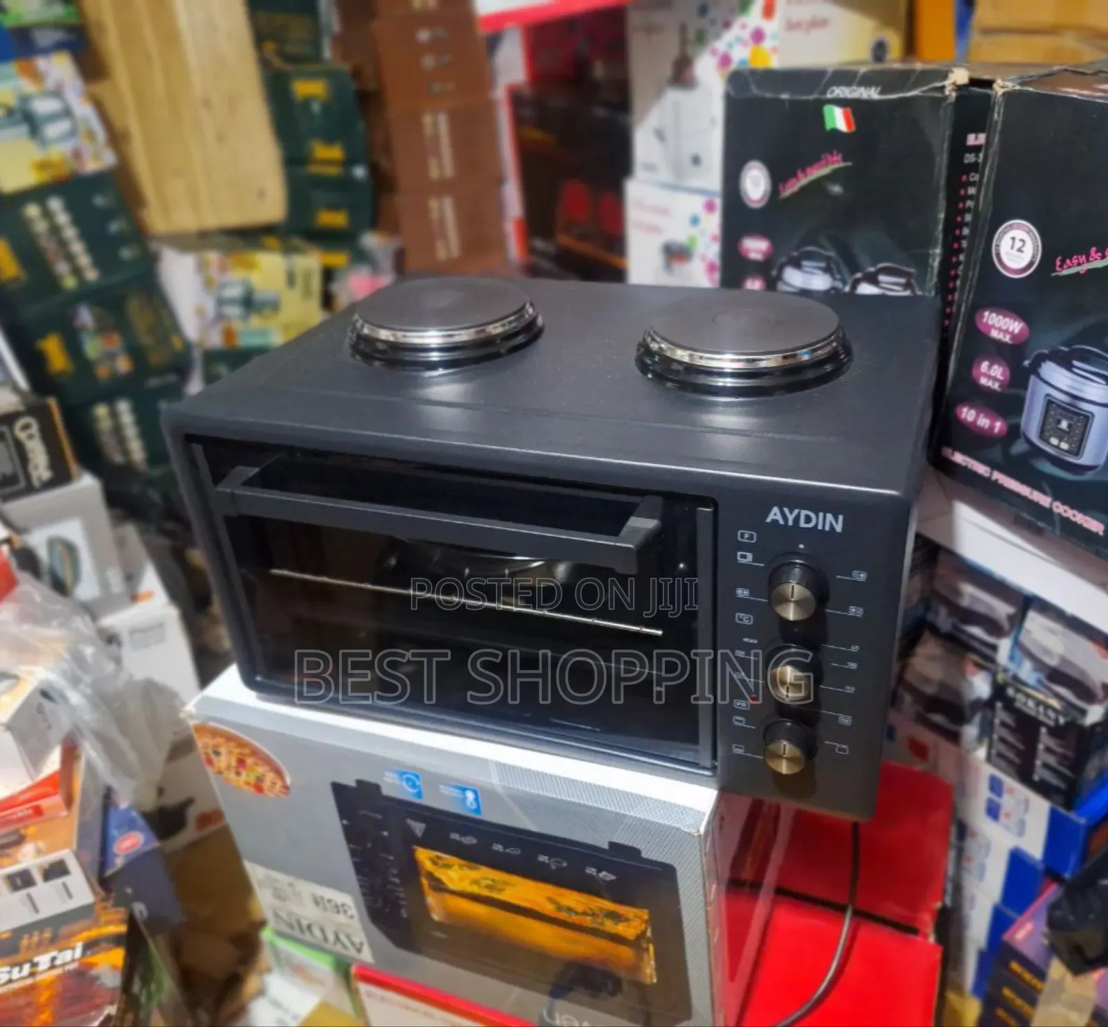 Aydin Electric Oven With Two Hot Plates 48 Liter Turkey