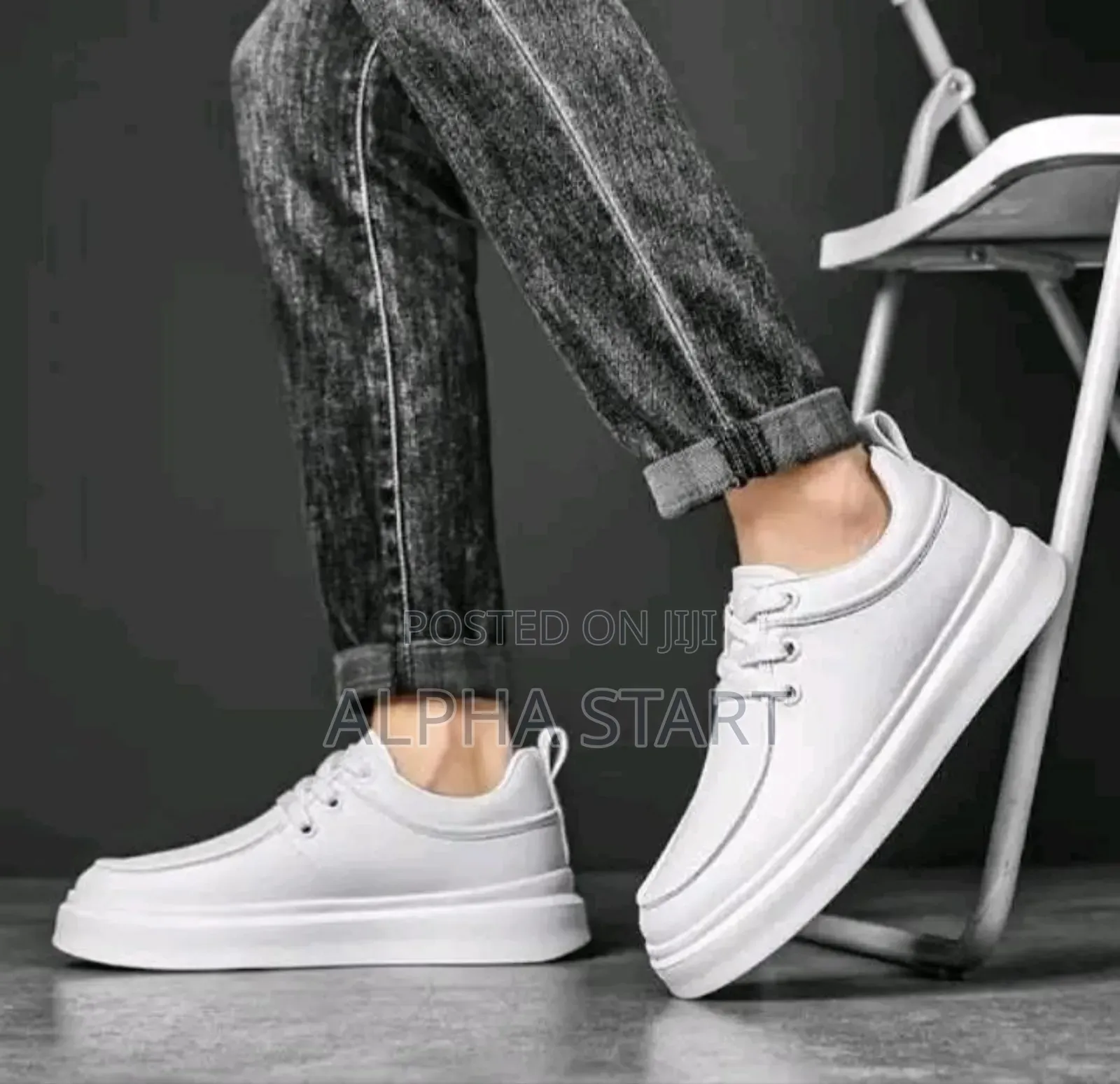Original Lather White High Master Quality Shoes for You