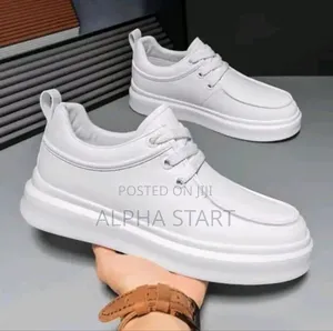 Original Lather White High Master Quality Shoes for You