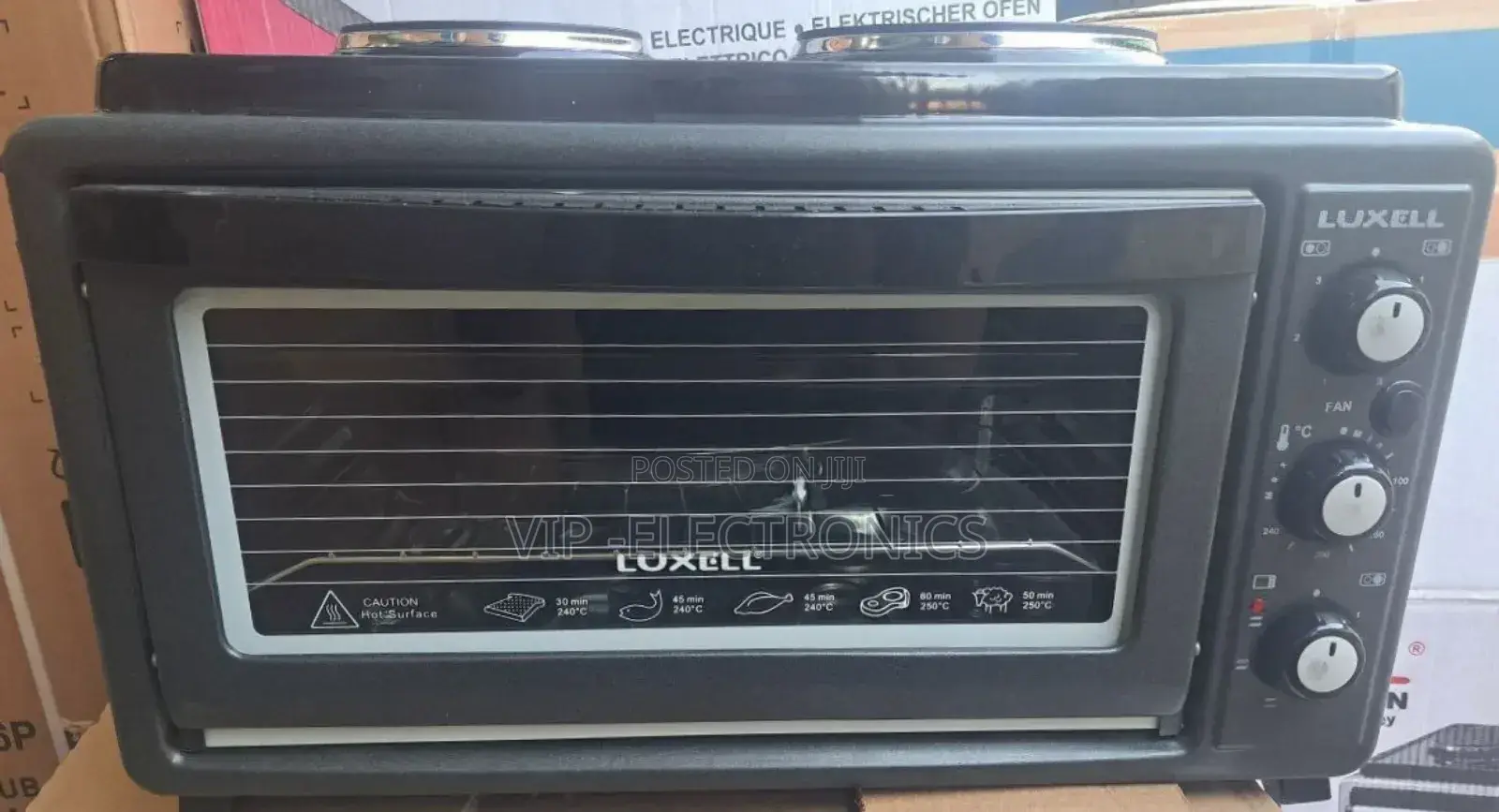 Luxell Mini Oven 2electric ሉክሴል ትንሽዋ ኦቭን