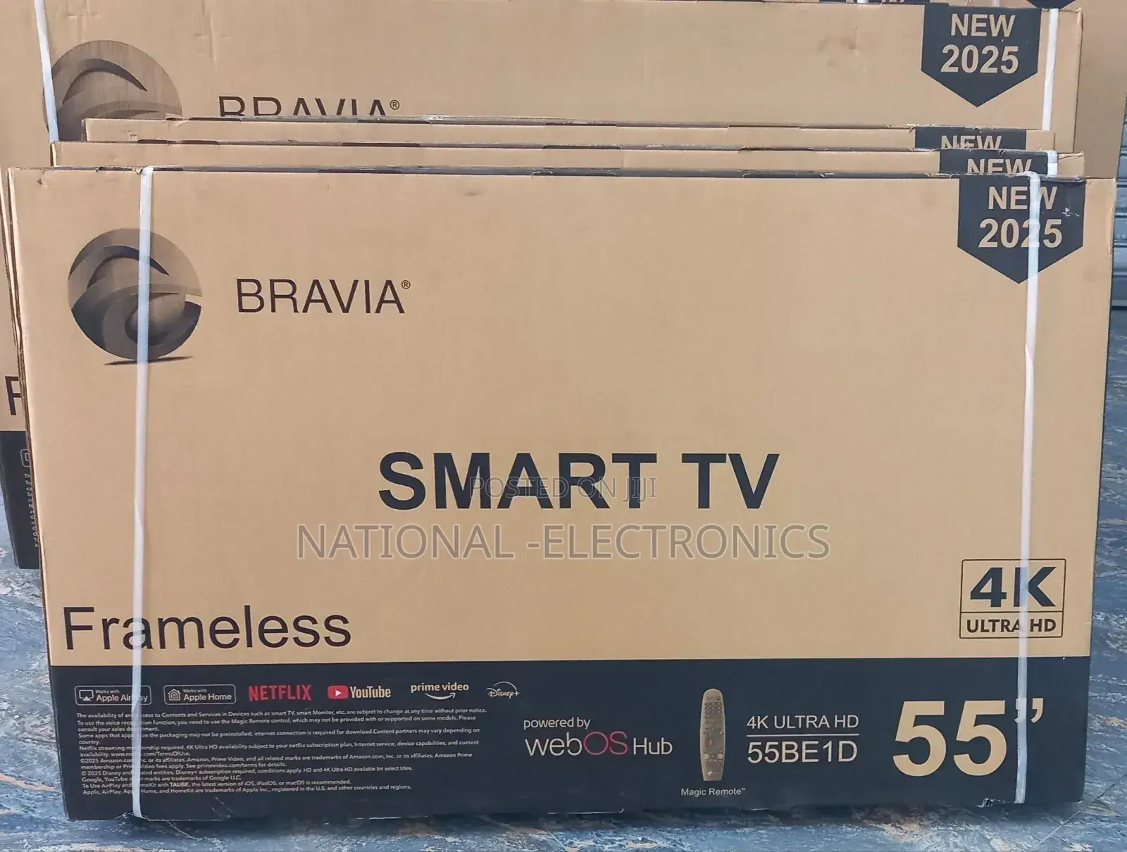 Bravia 55"Inch Tv Smart Qled Frameless Tv