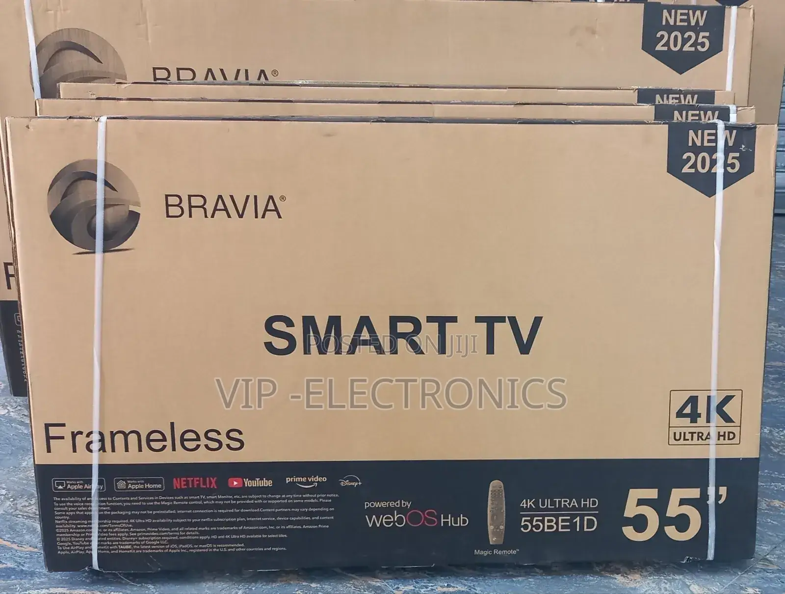 Bravia 55"Inch Tv Smart Qled Frameless Tv