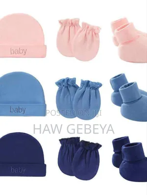 Photo -  3 Set Newborn Baby Hat,Gloves, Socks Set