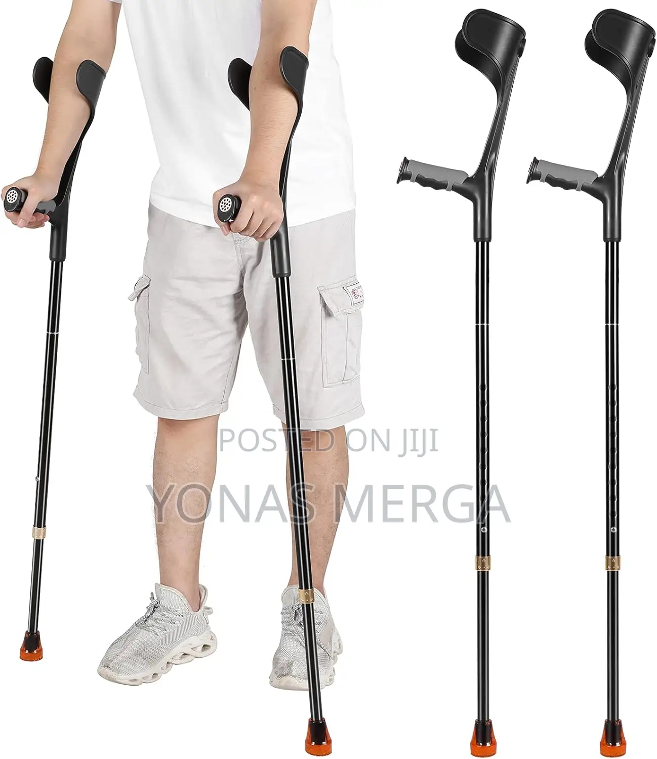 Fdi - Opticomfort Premium Adult Crutches, Pair፭页ኤልቦ Crutches