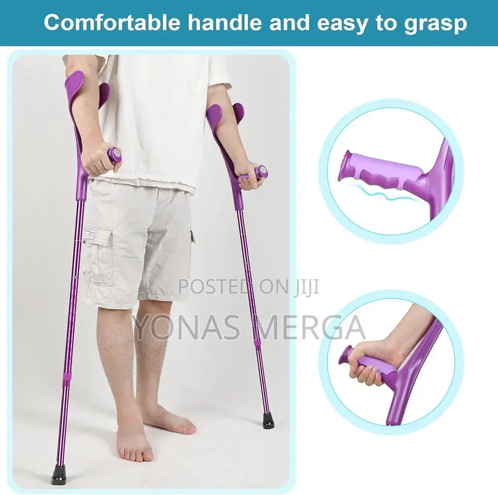 Elbow Crutches፸康strong, Non-Slip Rubber to Increase Traction