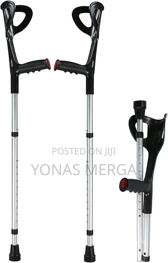 Crutches Adult With Handle Pad, Forearm Crutches