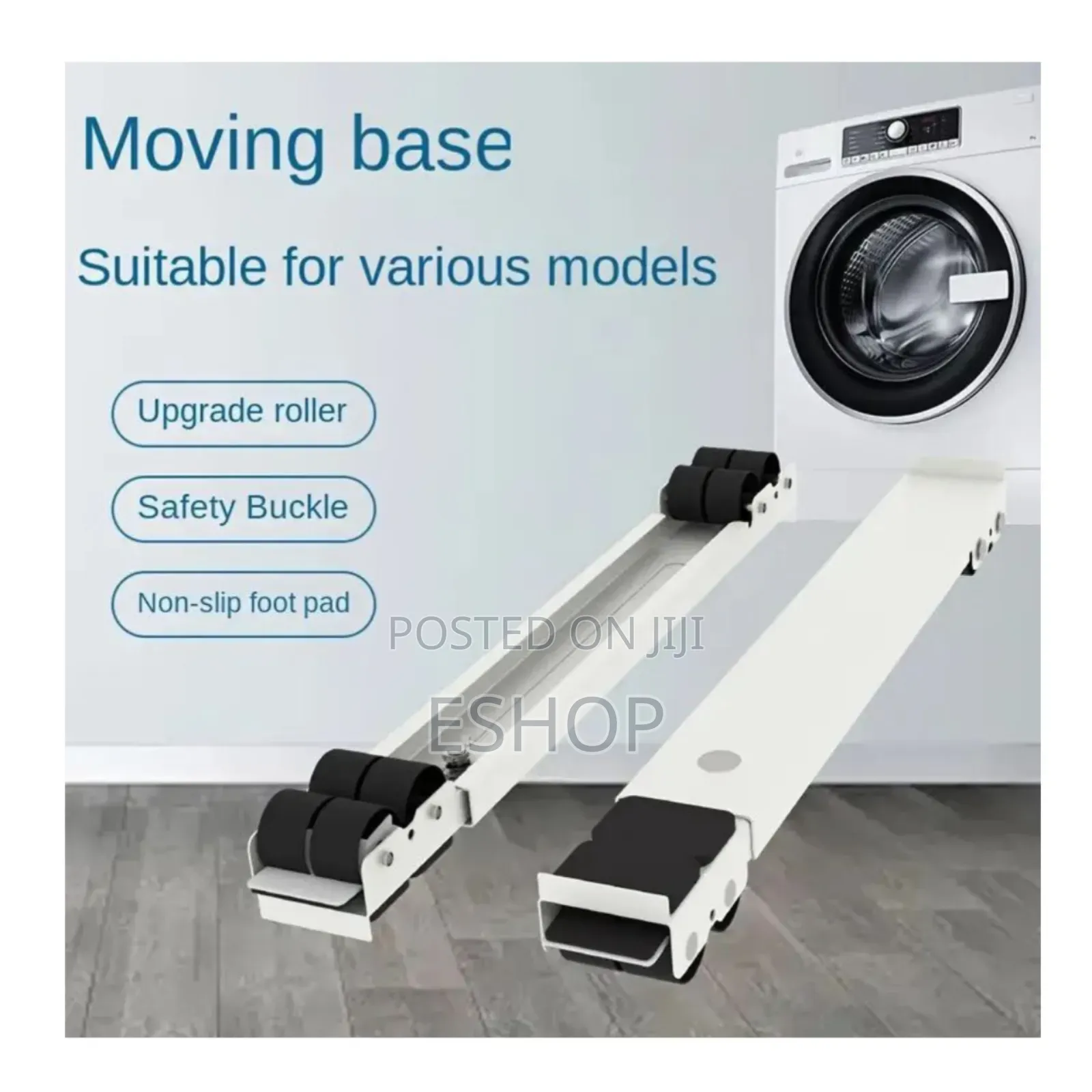 **Rolling Base – Move Your Fridge Effortlessly!**