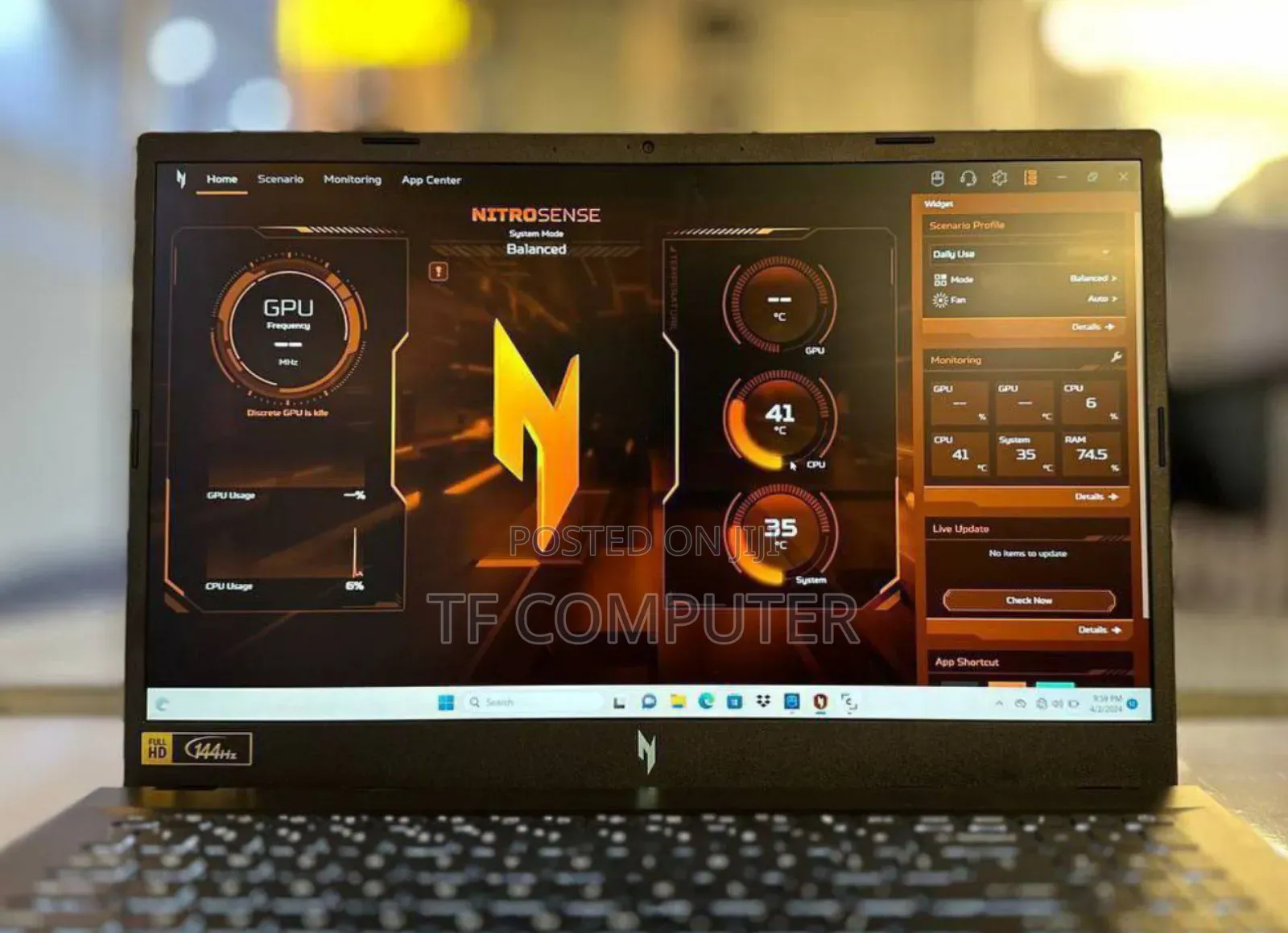 New Laptop Acer Aspire v Nitro 16GB AMD Ryzen 7 SSD 1T