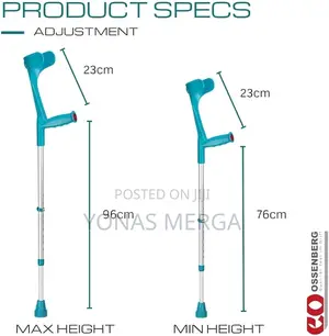 Photo - Crutches for Adults (X 2pcs), Dimmable Crutches for Adults,