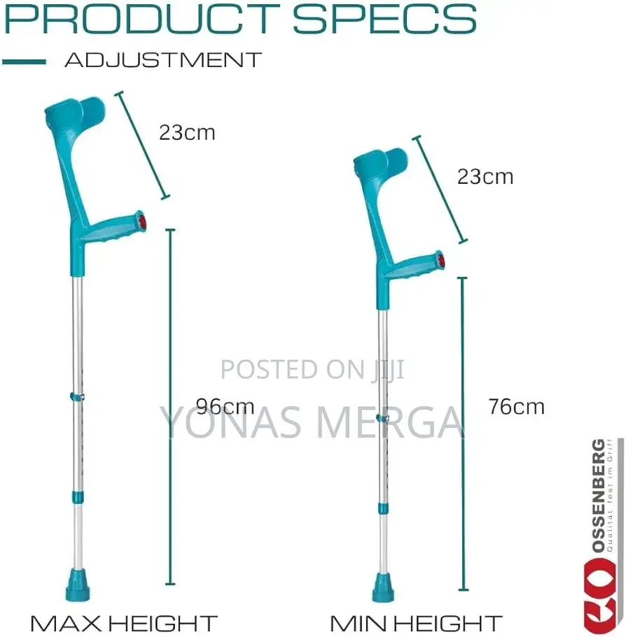 Crutches for Adults (X 2pcs), Dimmable Crutches for Adults,