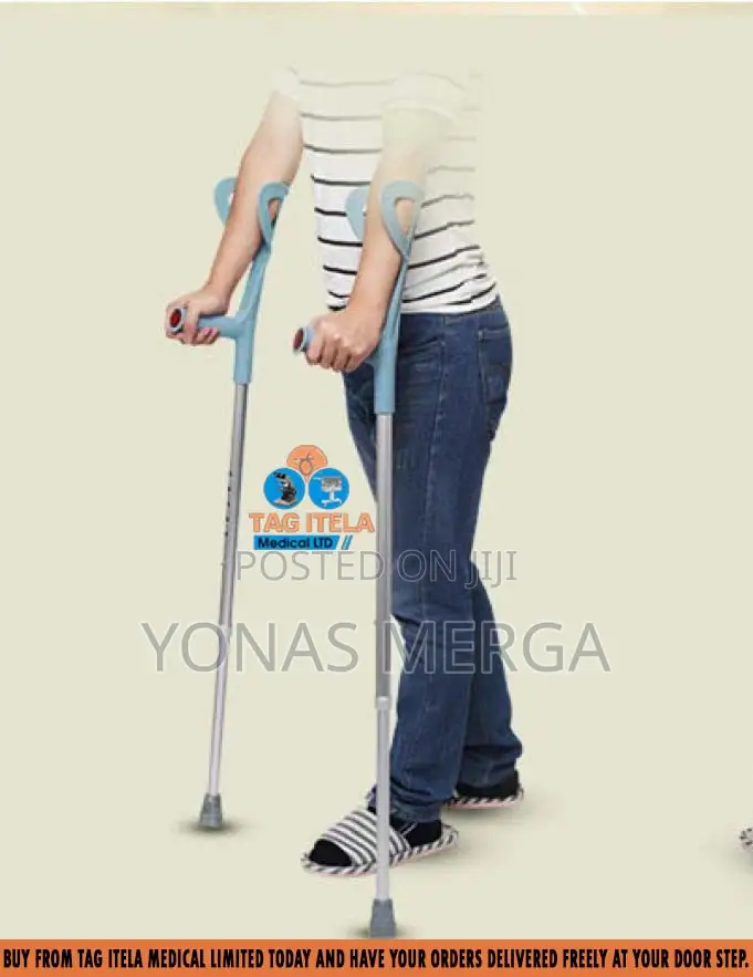 2x Crutch Ossenberg "Classic" Forearm Crutches፺豳soft-Grip