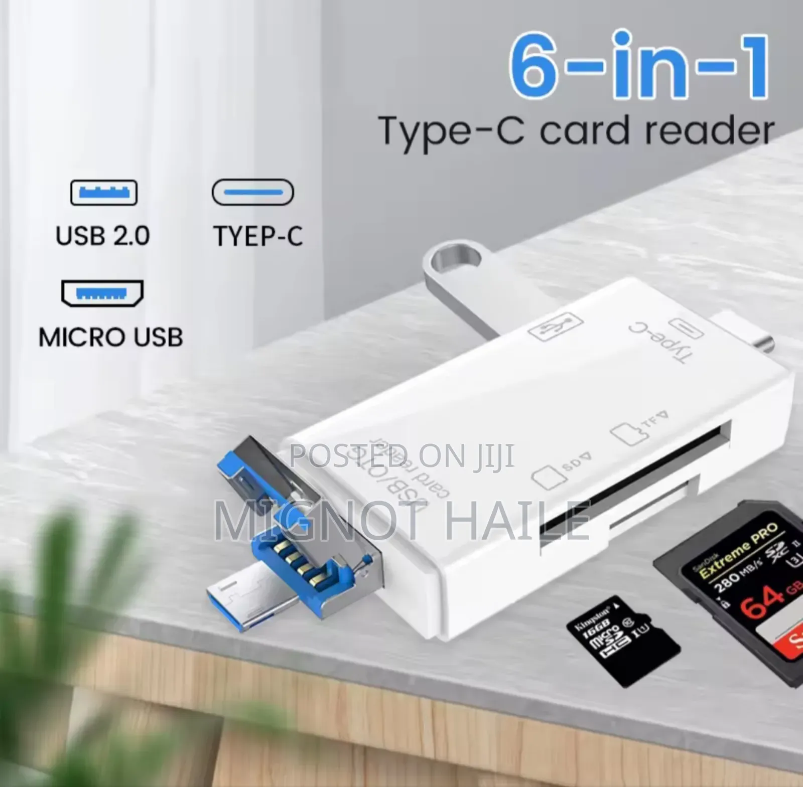 Otg Card Reader 6 in 1