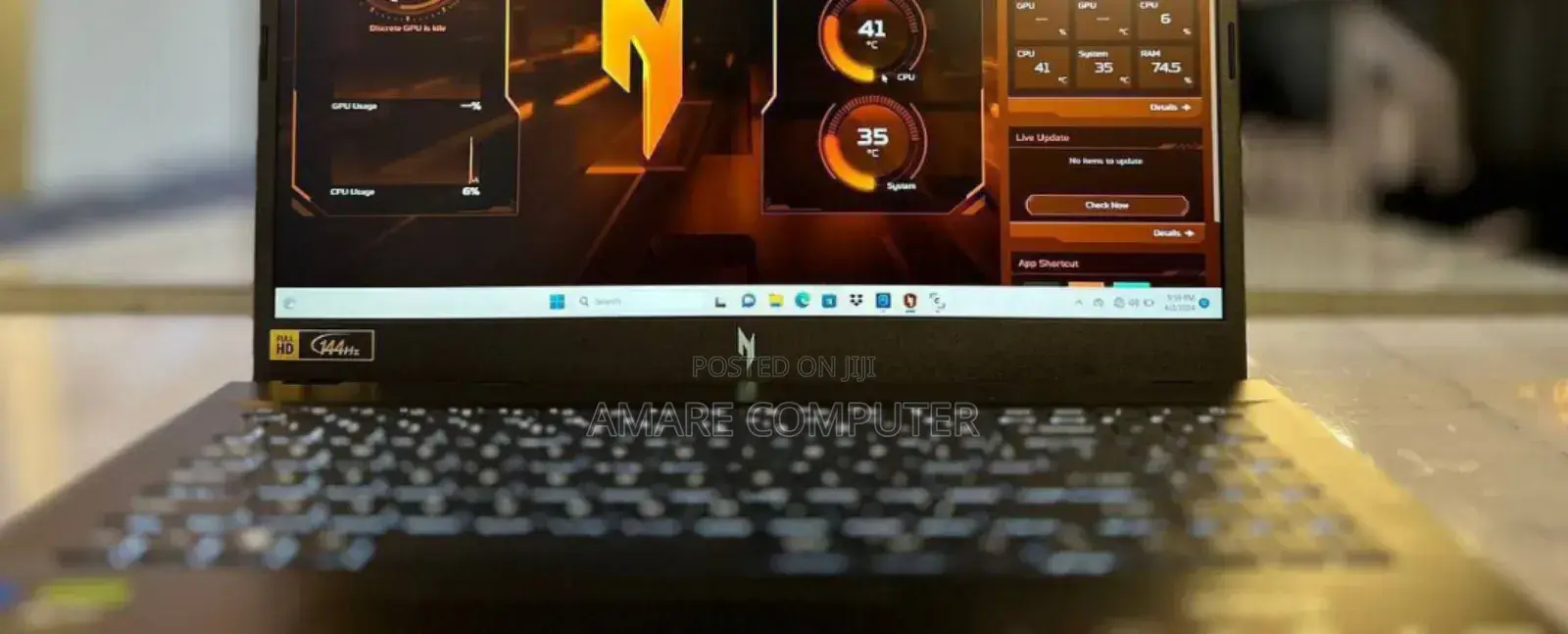 New Laptop Acer Nitro 17 16GB AMD Ryzen 7 SSD 1T