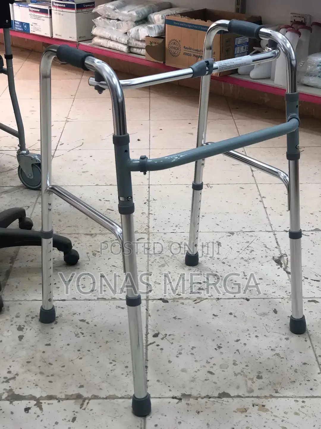 Quality Aluminiyum Frame Walker፲序walker - 1 Button (Walker)