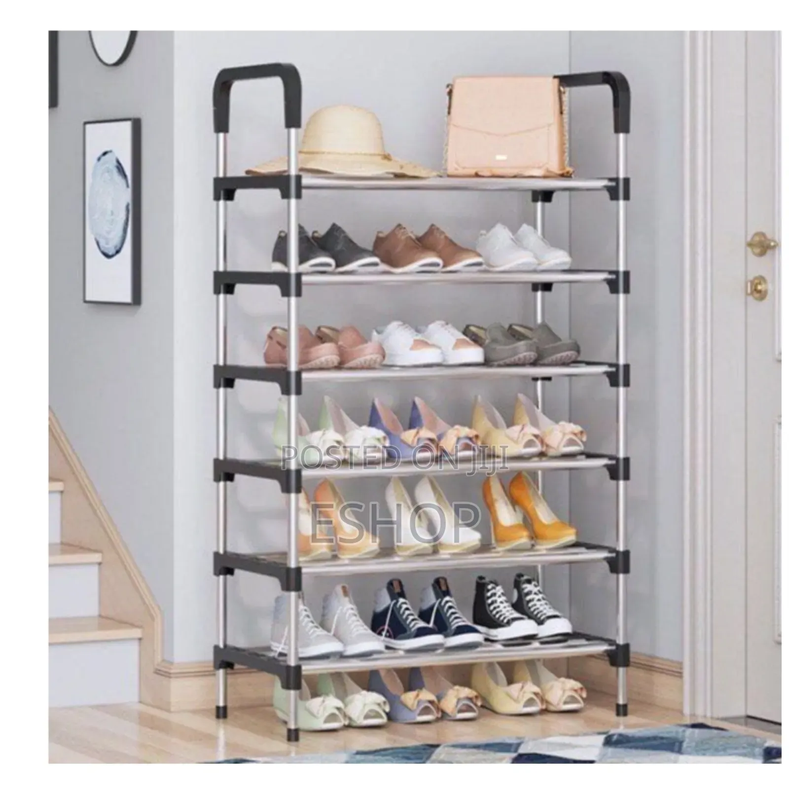 **Multi-Level Shoe Organizer – Durable Stylish**