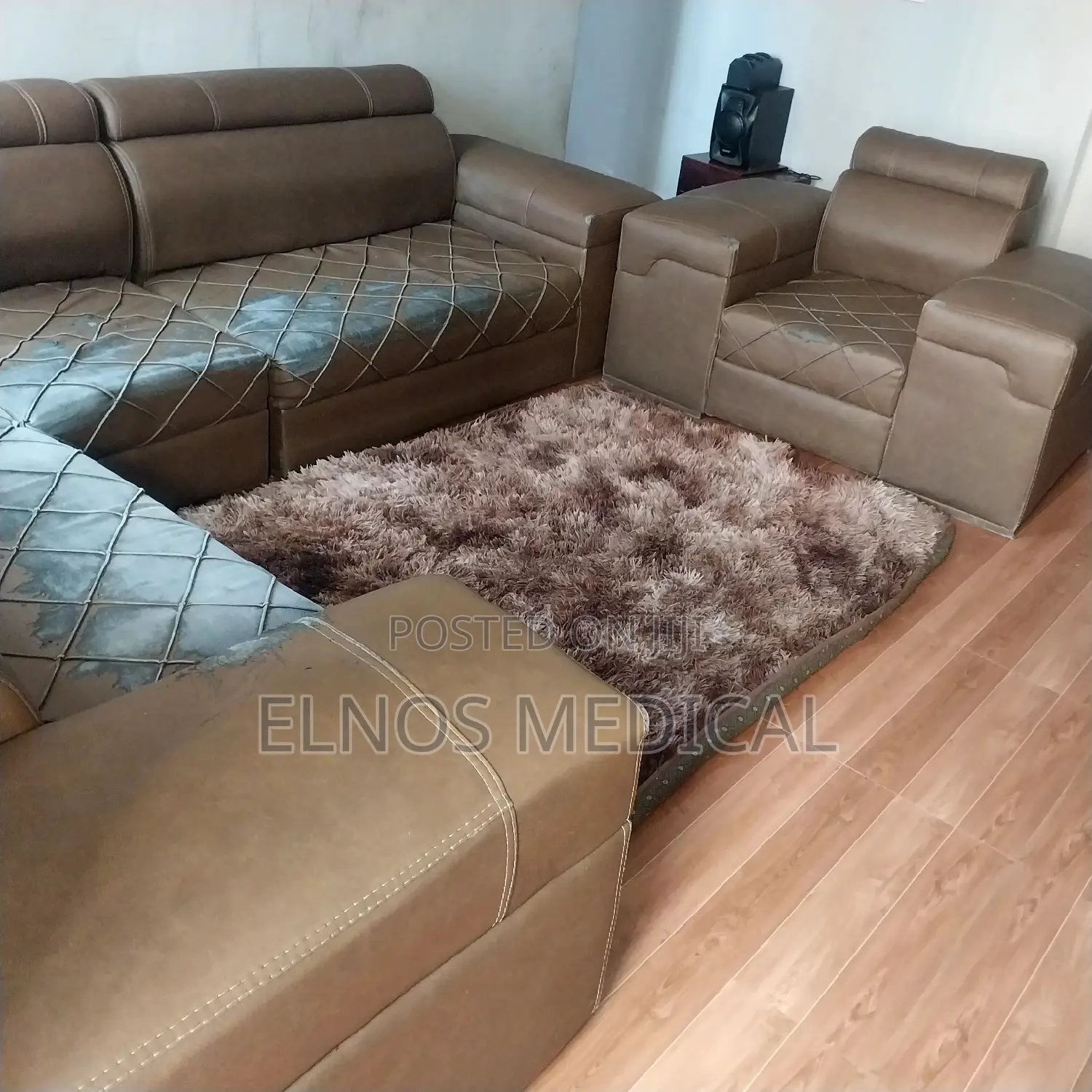 Used L-Shape Lether Sofa