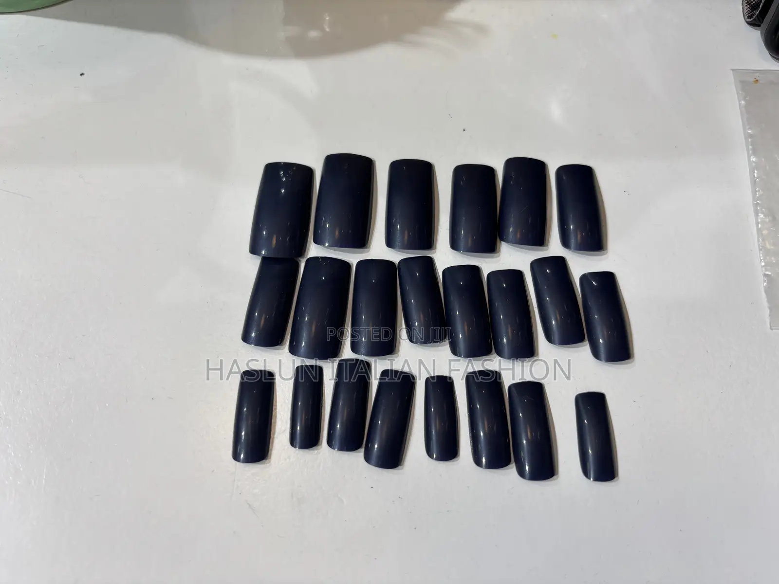 Blue Press on Nails