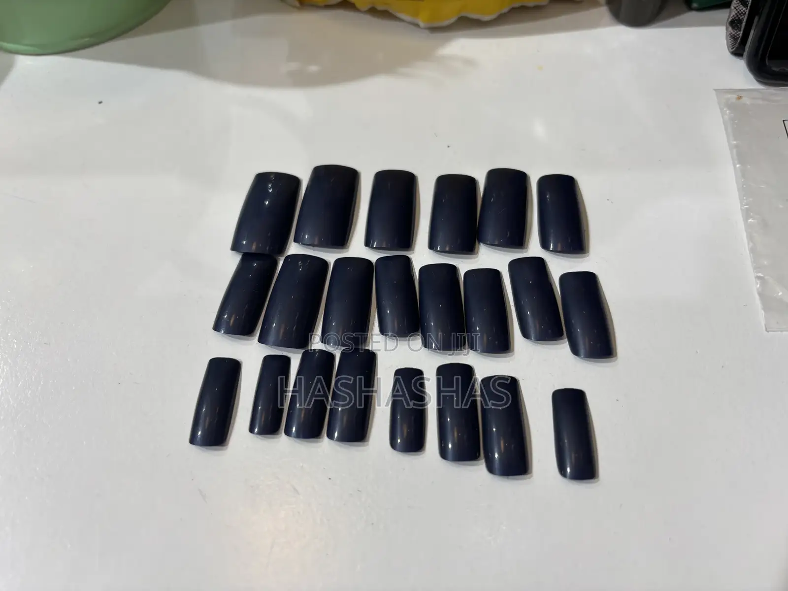 Blue Press on Nails