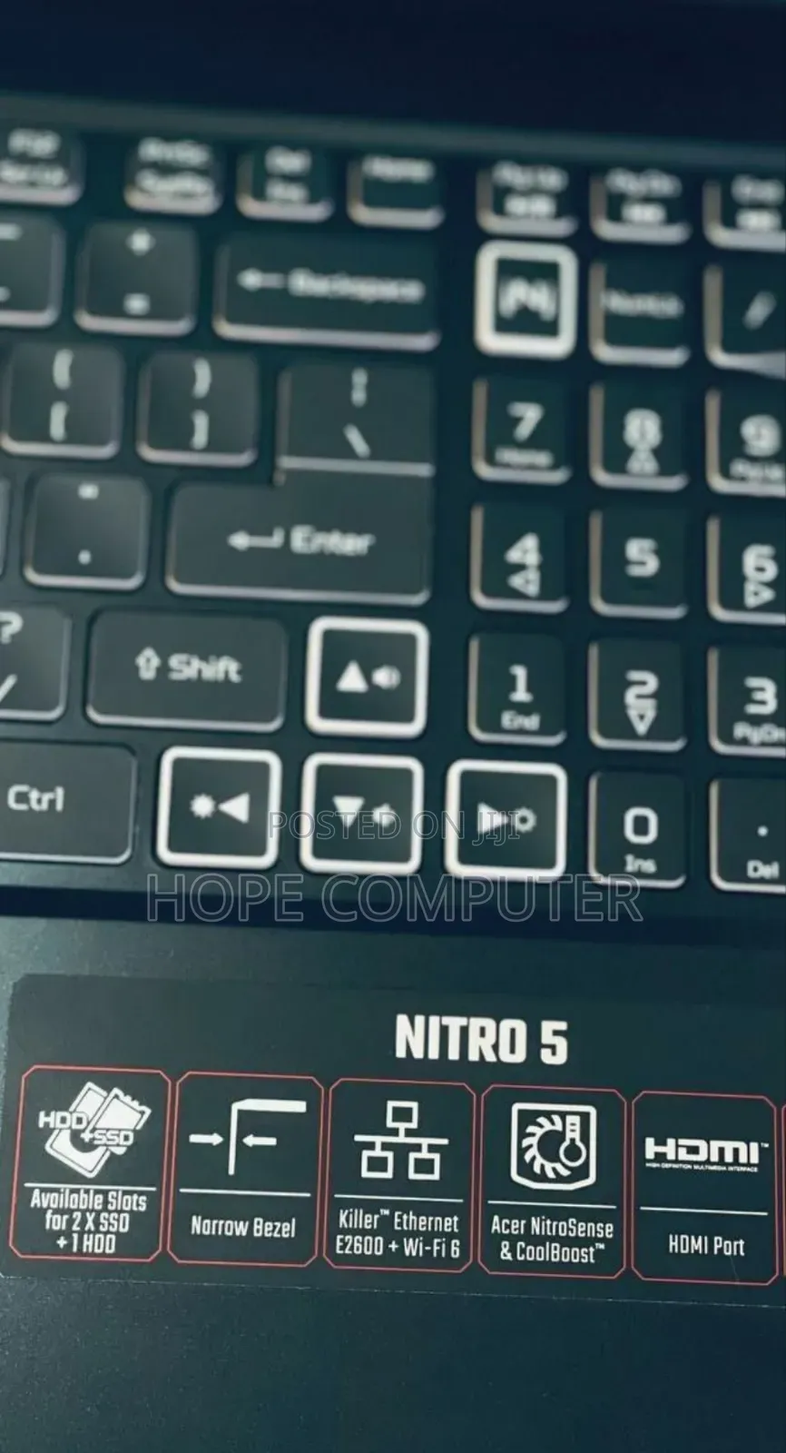 New Laptop Acer Nitro 5 8GB Intel Core I5 SSD 512GB