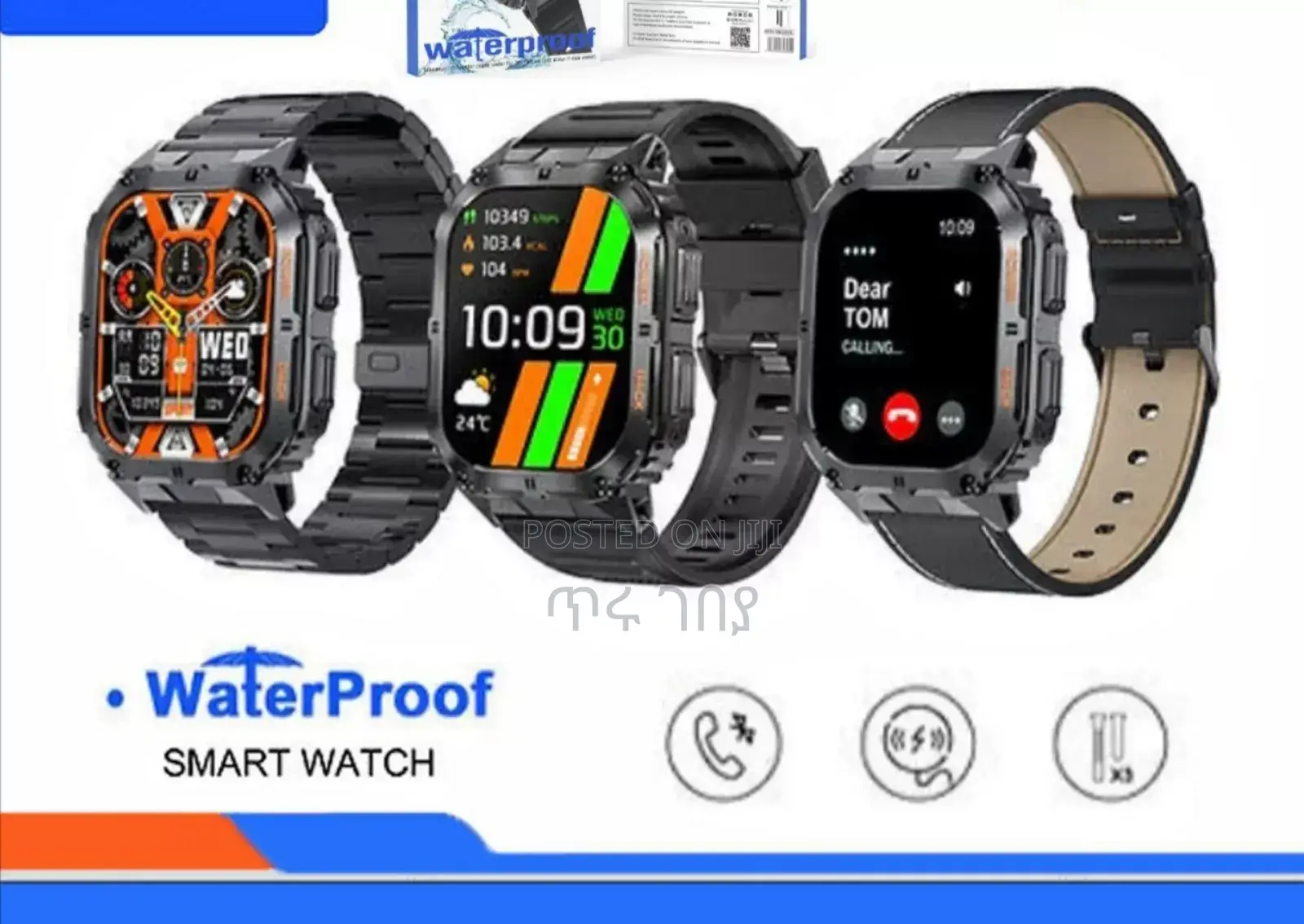 Hainoteko-3 Smart Watch Waterproof