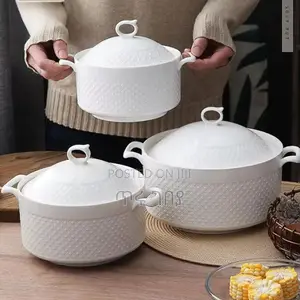 Photo - 3 Set Ceramic Soup Pot
