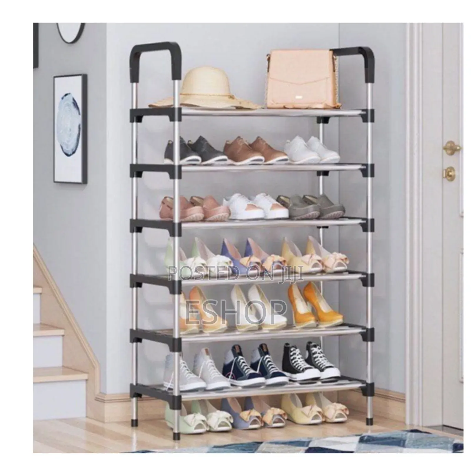 **Space-Saving 6-Layer Shoe Rack – Holds 18 Pairs**