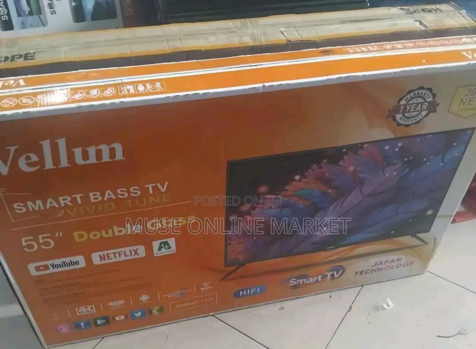 Vellum 55 Inch Smart Android Tv