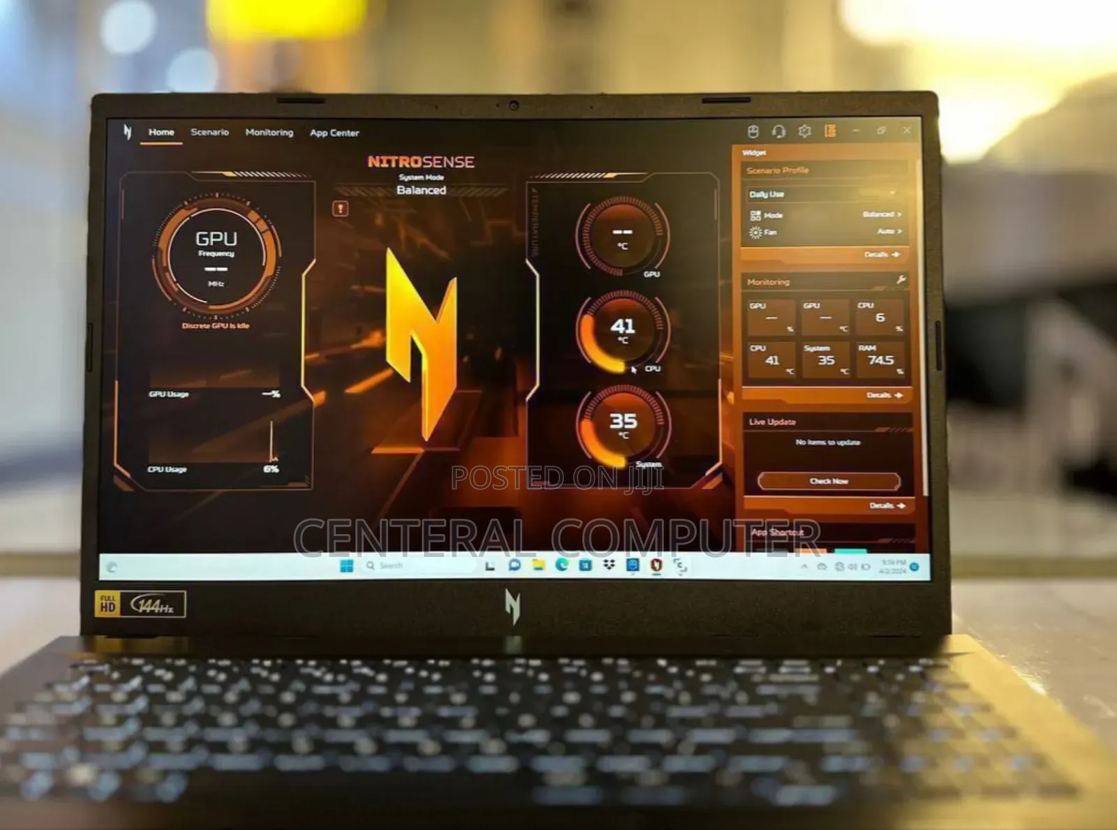 New Laptop Acer Nitro 5 16GB AMD Ryzen 7 SSD 1T